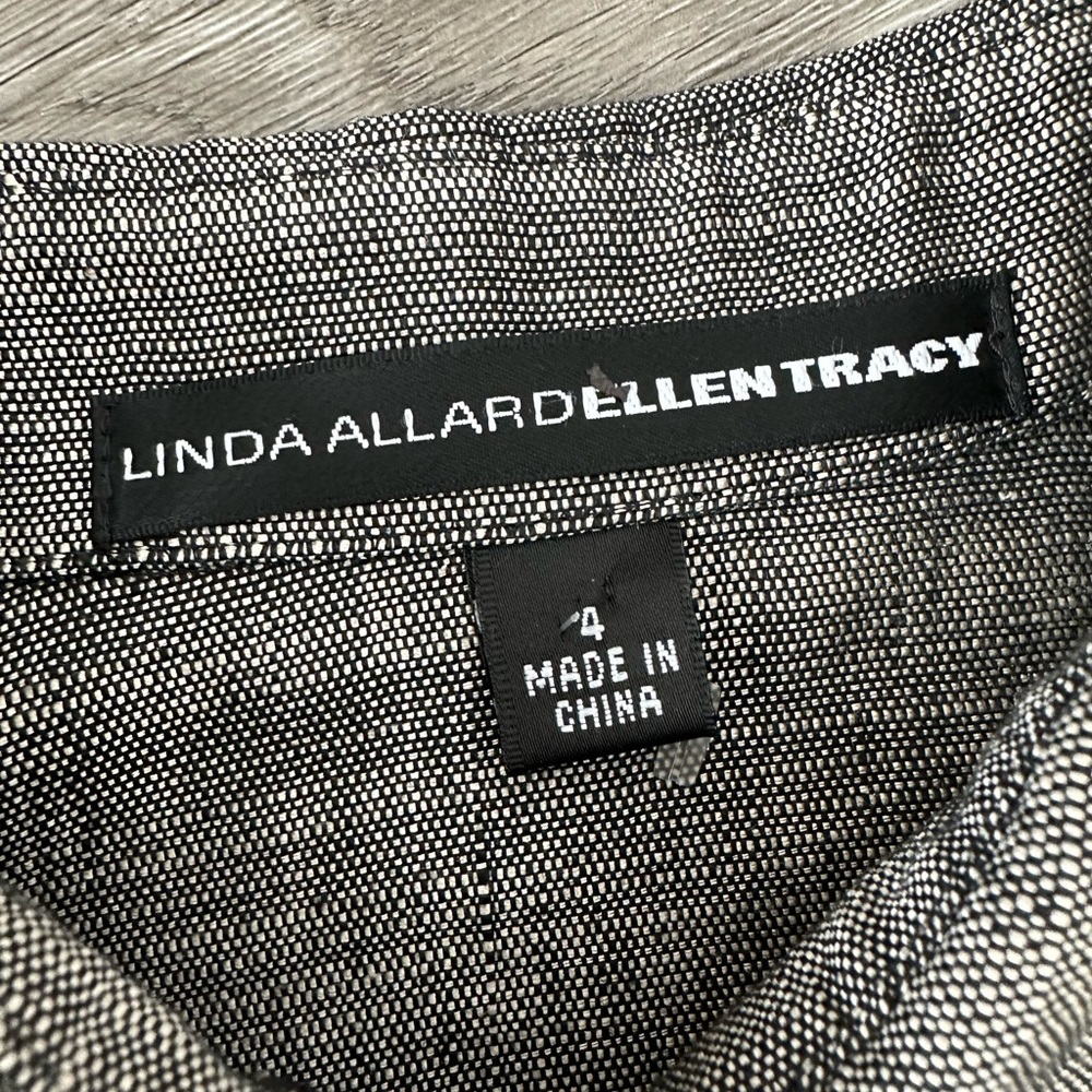 Vintage| “Linda Allard Ellen Tracy” Silk & Linen Suit - Picture 7 of 10